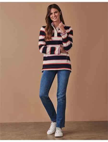 Crew Clothing Womens Half Button Sweatshirt